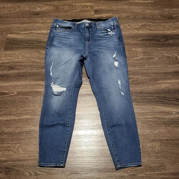 Torrid Premium Sky High Skinny Jeans Pant Dark Wash Womens Size 20 Regular - Picture 4 of 8